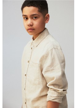 H & M - Koszula z długim rękawem - Beżowy ze sklepu H&M w kategorii Koszule chłopięce - zdjęcie 172183578
