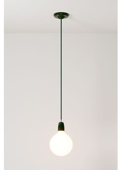 H & M - Lampa Wisząca Z Porcelany Z Żarówką - Zielony ze sklepu H&M w kategorii Lampy wiszące - zdjęcie 172183599