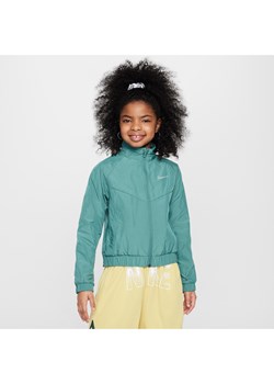 Luźna kurtka dla dużych dzieci (dziewcząt) Nike Sportswear Windrunner - Zieleń ze sklepu Nike poland w kategorii Kurtki dziewczęce - zdjęcie 172184677