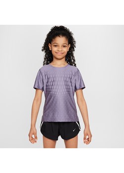 Koszulka z krótkim rękawem dla dużych dzieci (dziewcząt) Dri-FIT ADV Nike - Fiolet ze sklepu Nike poland w kategorii Bluzki dziewczęce - zdjęcie 172184699