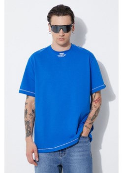 Ader Error t-shirt Tee męski kolor niebieski gładki BN01SSTS0103 ze sklepu PRM w kategorii T-shirty męskie - zdjęcie 172185469