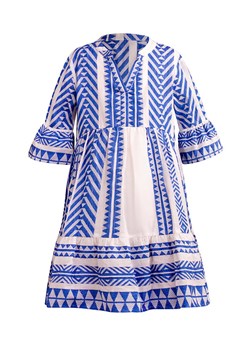 happy girls by Eisend Sukienka w kolorze niebiesko-kremowym ze sklepu Limango Polska w kategorii Sukienki dziewczęce - zdjęcie 172185689