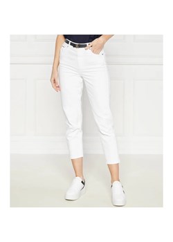Calvin Klein Spodnie HIGH RISE TAPERED INFINITE WHITE ze sklepu Gomez Fashion Store w kategorii Spodnie damskie - zdjęcie 172186998