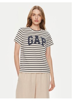 Gap T-Shirt 871061-00 Beżowy Regular Fit ze sklepu MODIVO w kategorii Bluzki damskie - zdjęcie 172187395