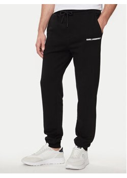 KARL LAGERFELD Spodnie dresowe 705018 542900 Czarny Regular Fit ze sklepu MODIVO w kategorii Spodnie męskie - zdjęcie 172187425