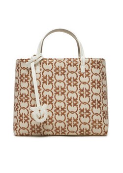 Pinko Torebka Carrie Shopper Classic PE 24 PLTT 102833 A1KU Beżowy ze sklepu MODIVO w kategorii Torby Shopper bag - zdjęcie 172187515