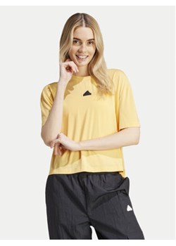 adidas T-Shirt City Escape IS0664 Żółty Loose Fit ze sklepu MODIVO w kategorii Bluzki damskie - zdjęcie 172187848