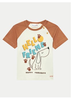 Coccodrillo T-Shirt WC4143202HBN Beżowy Regular Fit ze sklepu MODIVO w kategorii Koszulki niemowlęce - zdjęcie 172187875