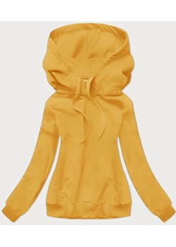 Cienka damska bluza kangurka żółta (W06-117) ze sklepu goodlookin.pl w kategorii Bluzy damskie - zdjęcie 172188149
