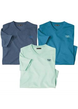 Zestaw 3 koszulek z dekoltem w serek Spring ze sklepu Atlas For Men w kategorii T-shirty męskie - zdjęcie 172189757