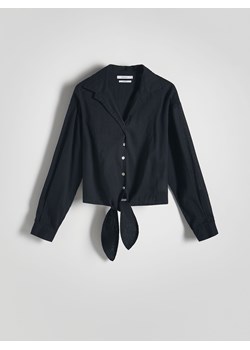 Reserved - Koszula z wiązaniem - czarny ze sklepu Reserved w kategorii Koszule damskie - zdjęcie 172190329
