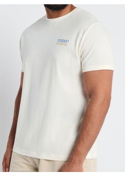 Sinsay - Koszulka z nadrukiem - kremowy ze sklepu Sinsay w kategorii T-shirty męskie - zdjęcie 172191477
