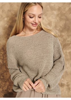 Sinsay - Sweter z ozdobnym splotem - beżowy ze sklepu Sinsay w kategorii Swetry damskie - zdjęcie 172191619