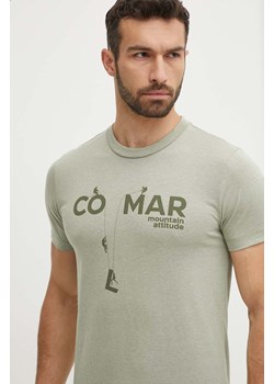 Colmar t-shirt męski kolor zielony z nadrukiem ze sklepu ANSWEAR.com w kategorii T-shirty męskie - zdjęcie 172192138