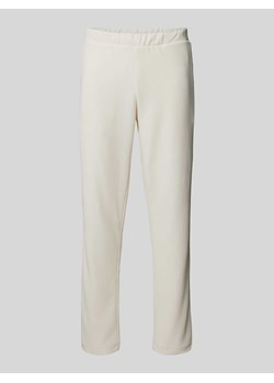 Spodnie materiałowe o kroju regular fit z efektem prążkowania ze sklepu Peek&Cloppenburg  w kategorii Spodnie męskie - zdjęcie 172195345