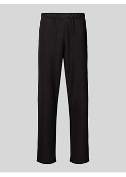 Spodnie materiałowe o kroju regular fit z efektem prążkowania ze sklepu Peek&Cloppenburg  w kategorii Spodnie męskie - zdjęcie 172195385