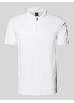 Koszulka polo o kroju slim fit z detalem z logo model ‘Polston’ ze sklepu Peek&Cloppenburg  w kategorii T-shirty męskie - zdjęcie 172195436