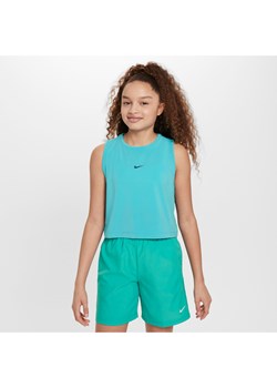 Koszulka treningowa bez rękawów dla dziewcząt Dri-FIT Nike Pro - Zieleń ze sklepu Nike poland w kategorii Bluzki dziewczęce - zdjęcie 172195556