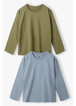 Bluzki dzianinowe niebieska i khaki - Limited Edition ze sklepu 5.10.15 w kategorii T-shirty chłopięce - zdjęcie 172195576