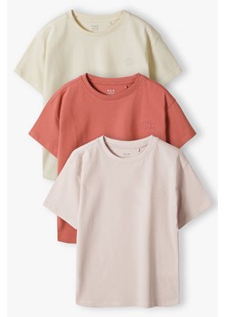 Bawełniane t-shirt dziewczęce 3pak - Limited Edition ze sklepu 5.10.15 w kategorii Bluzki dziewczęce - zdjęcie 172195637