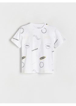 Reserved - T-shirt z nadrukiem - biały ze sklepu Reserved w kategorii T-shirty chłopięce - zdjęcie 172197287