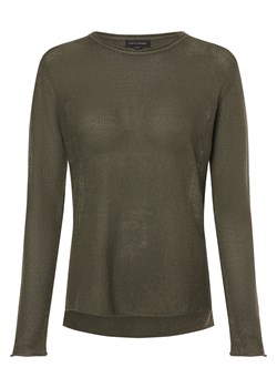 Franco Callegari Damski sweter lniany Kobiety len khaki jednolity ze sklepu vangraaf w kategorii Swetry damskie - zdjęcie 172197467