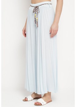 Jasnoniebieskie Spodnie Samusi ze sklepu Born2be Odzież w kategorii Spodnie damskie - zdjęcie 172200078