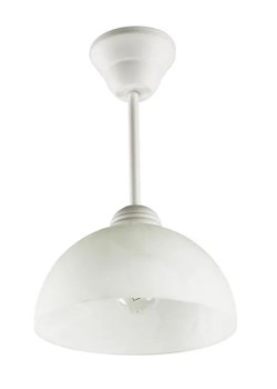 Klasyczna lampa wisząca E501-Cyrkonix - biały ze sklepu Edinos.pl w kategorii Lampy wiszące - zdjęcie 172200356