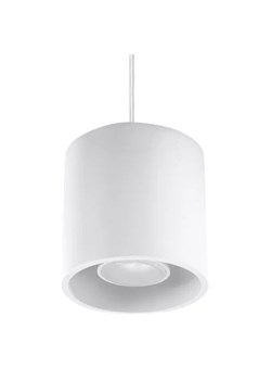 Minimalistyczna lampa wisząca E815-Orbil - biały ze sklepu Edinos.pl w kategorii Lampy wiszące - zdjęcie 172201038