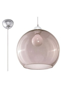 Szklana lampa wisząca LED E830-Bals - grafit ze sklepu Edinos.pl w kategorii Lampy wiszące - zdjęcie 172201089
