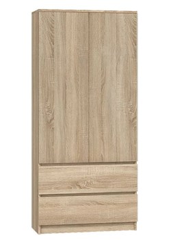 Dwudrzwiowa szafa dąb sonoma D9-B27 ze sklepu Edinos.pl w kategorii Szafy - zdjęcie 172201438