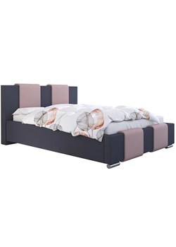 Dwuosobowe łóżko tapicerowane 140x200 Lamar 3X - 36 kolorów ze sklepu Edinos.pl w kategorii Łóżka i materace - zdjęcie 172202379
