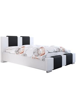 Tapicerowane łóżko z pojemnikiem 160x200 Lamar 2X - 36 kolorów ze sklepu Edinos.pl w kategorii Łóżka i materace - zdjęcie 172202388