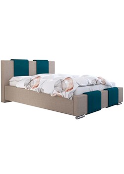 Tapicerowane łóżko małżeńskie 200x200 Lamar 3X - 36 kolorów ze sklepu Edinos.pl w kategorii Łóżka i materace - zdjęcie 172202436
