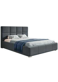 Podwójne łóżko z zagłówkiem 140x200 Campino 2X - 36 kolorów ze sklepu Edinos.pl w kategorii Łóżka i materace - zdjęcie 172202537