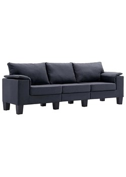 Trzyosobowa ekskluzywna ciemnoszara sofa - Ezof 3Q ze sklepu Edinos.pl w kategorii Sofy i kanapy - zdjęcie 172202747
