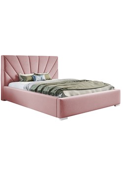 Pojedyncze łóżko tapicerowane 120x200 Rayon 3X - 36 kolorów ze sklepu Edinos.pl w kategorii Łóżka i materace - zdjęcie 172202787