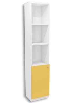Biało-żółty regał dla dziecka Elif 11X - 3 kolory ze sklepu Edinos.pl w kategorii Regały dziecięce - zdjęcie 172202998