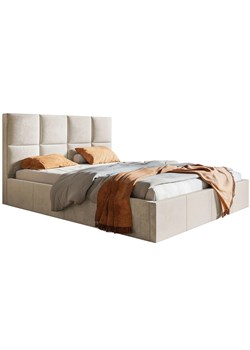 Jednoosobowe łóżko z pojemnikiem 120x200 Nikos 3X - 36 kolorów ze sklepu Edinos.pl w kategorii Łóżka i materace - zdjęcie 172203408