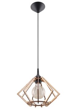 Drewniana lampa wisząca w stylu boho - EX519-Pompella ze sklepu Edinos.pl w kategorii Lampy wiszące - zdjęcie 172203509