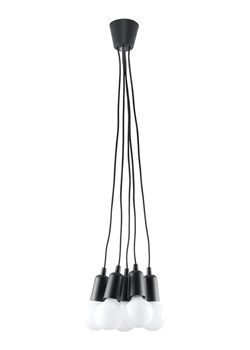 Czarna industrialna lampa wisząca - EX543-Diegi ze sklepu Edinos.pl w kategorii Lampy wiszące - zdjęcie 172203596