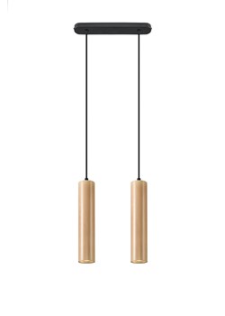 Drewniana podwójna lampa wisząca - EX548-Lini ze sklepu Edinos.pl w kategorii Lampy wiszące - zdjęcie 172203649