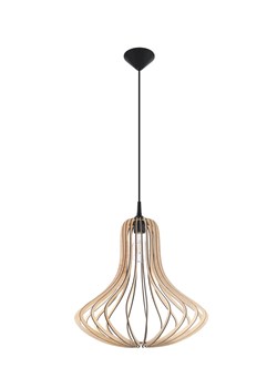 Skandynawska lampa wisząca drewniana - EX565-Elzi ze sklepu Edinos.pl w kategorii Lampy wiszące - zdjęcie 172203658