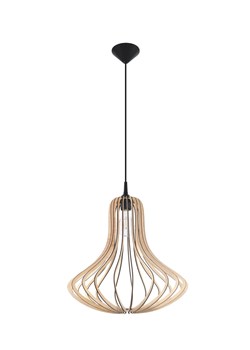 Skandynawska lampa wisząca drewniana - EX565 H3-E06 ze sklepu Edinos.pl w kategorii Lampy wiszące - zdjęcie 172203658