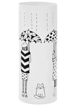 Biały ozdobny stojak na parasole - Istro 3S ze sklepu Edinos.pl w kategorii Zestawy mebli do przedpokoju - zdjęcie 172203885