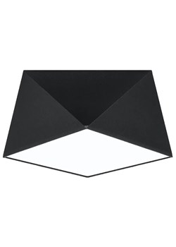 Czarny geometryczny plafon - EX589-Hexi ze sklepu Edinos.pl w kategorii Lampy sufitowe - zdjęcie 172203916