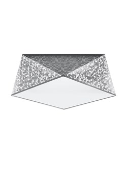 Srebrny designerski plafon - EX590-Hexi ze sklepu Edinos.pl w kategorii Lampy sufitowe - zdjęcie 172203929