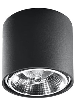 Czarny industrialny plafon LED tuba - EX655-Tiubo ze sklepu Edinos.pl w kategorii Lampy sufitowe - zdjęcie 172204475