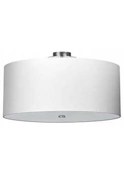 Biały minimalistyczny plafon LED 70 cm - EX677-Otti ze sklepu Edinos.pl w kategorii Lampy sufitowe - zdjęcie 172204506
