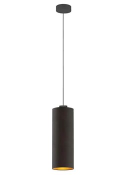 Pojedyncza lampa wisząca walec na czarnym stelażu - EX827-Denvis - 5 kolorów ze sklepu Edinos.pl w kategorii Lampy wiszące - zdjęcie 172204799